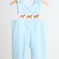 Blue puppy hand smocked boy stripe jonjon